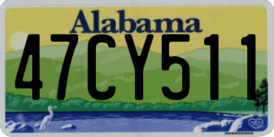 AL license plate 47CY511