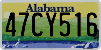 AL license plate 47CY516