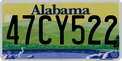 AL license plate 47CY522