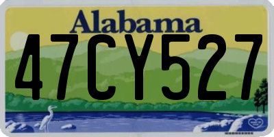 AL license plate 47CY527
