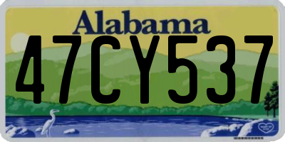 AL license plate 47CY537