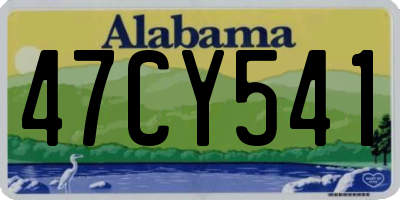 AL license plate 47CY541
