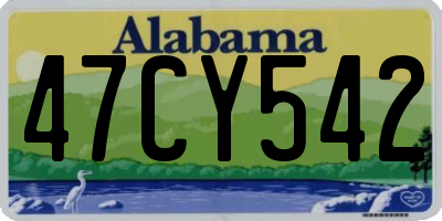AL license plate 47CY542