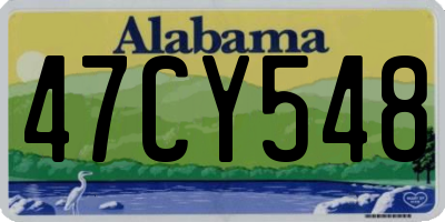 AL license plate 47CY548
