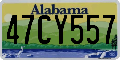 AL license plate 47CY557