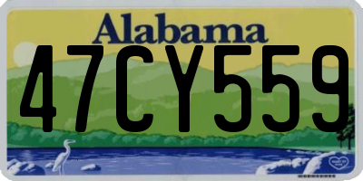 AL license plate 47CY559