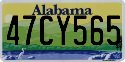 AL license plate 47CY565