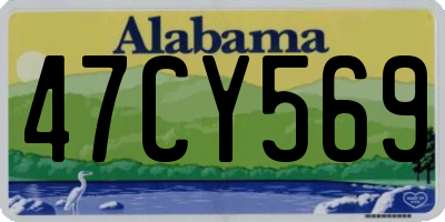 AL license plate 47CY569