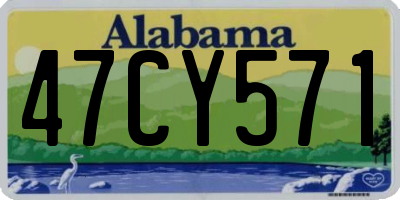 AL license plate 47CY571