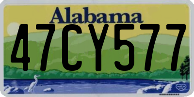 AL license plate 47CY577