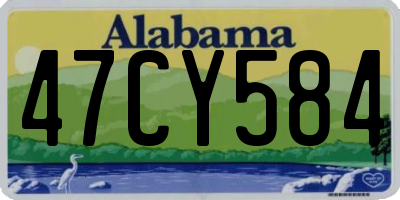 AL license plate 47CY584