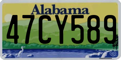 AL license plate 47CY589
