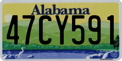 AL license plate 47CY591