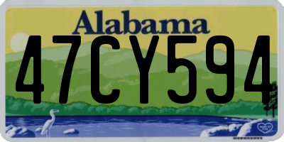 AL license plate 47CY594