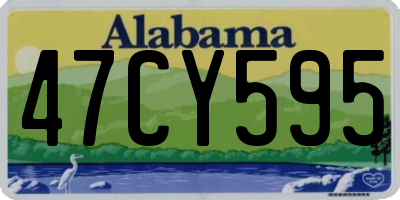 AL license plate 47CY595