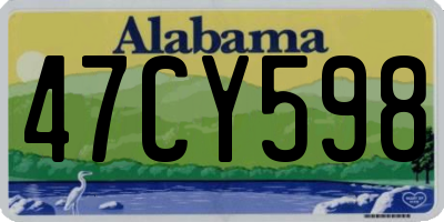 AL license plate 47CY598