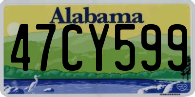 AL license plate 47CY599