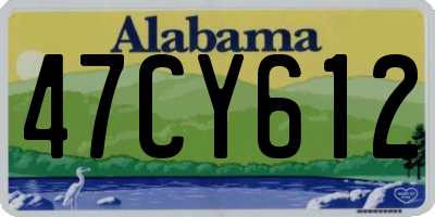AL license plate 47CY612