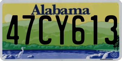 AL license plate 47CY613