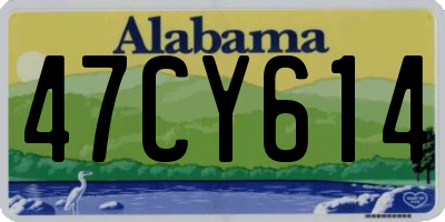 AL license plate 47CY614