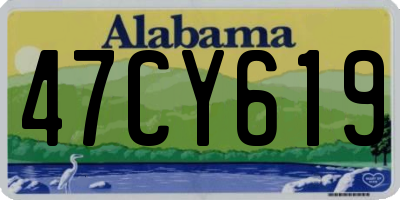 AL license plate 47CY619