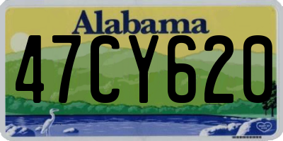 AL license plate 47CY620