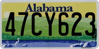 AL license plate 47CY623