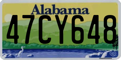 AL license plate 47CY648