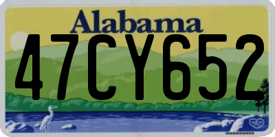 AL license plate 47CY652