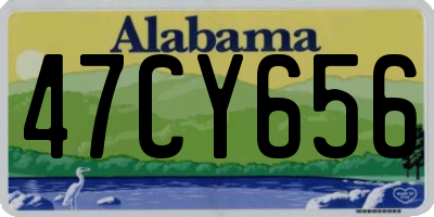AL license plate 47CY656