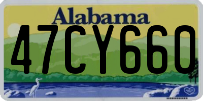 AL license plate 47CY660