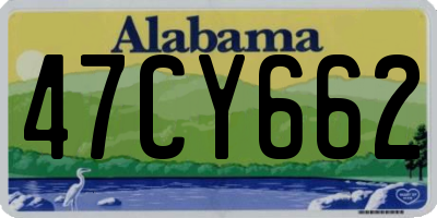 AL license plate 47CY662