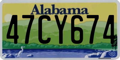 AL license plate 47CY674
