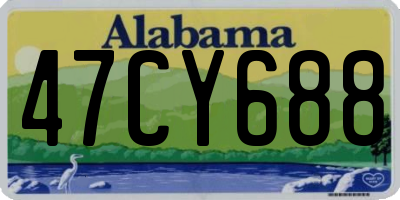 AL license plate 47CY688