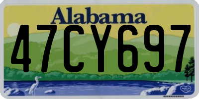 AL license plate 47CY697