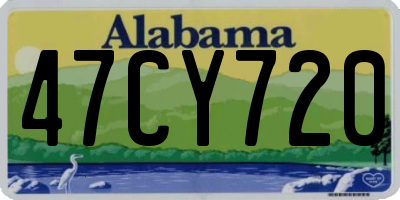 AL license plate 47CY720