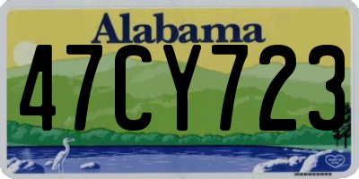 AL license plate 47CY723