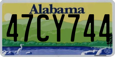 AL license plate 47CY744
