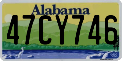 AL license plate 47CY746