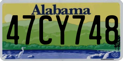 AL license plate 47CY748