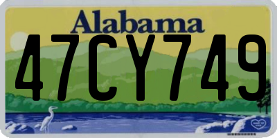 AL license plate 47CY749