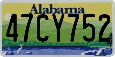 AL license plate 47CY752