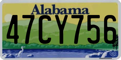 AL license plate 47CY756