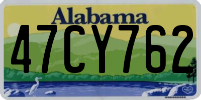 AL license plate 47CY762