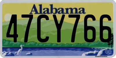 AL license plate 47CY766