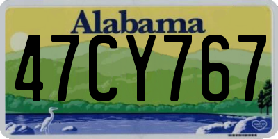 AL license plate 47CY767