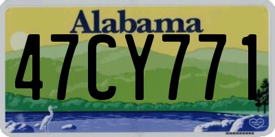 AL license plate 47CY771