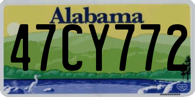 AL license plate 47CY772