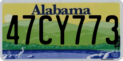 AL license plate 47CY773