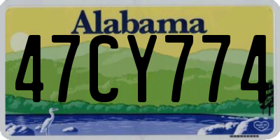 AL license plate 47CY774